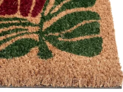 Hot Beliani Tappetino da Ingresso TANALIAN Fiore Fibra di Cocco Multicolore