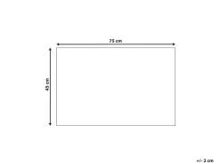 Sale Beliani Tappetino da Ingresso TANDYKUL Naturale 45 x 75 cm Naturale Nero