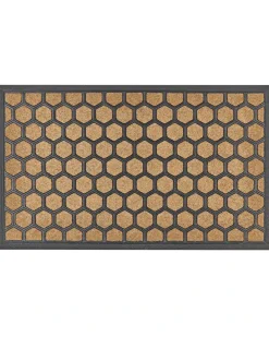 Sale Beliani Tappetino da Ingresso TANDYKUL Naturale 45 x 75 cm Naturale Nero