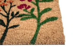 Hot Beliani Tappetino da Ingresso TEKKONA Naturale Fiore Fibra di Cocco Naturale Multicolore