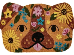 Clearance Beliani Tappetino da Ingresso TIBIG 60 x 90 cm Cane Fibra di Cocco Multicolore