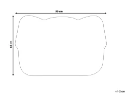 Clearance Beliani Tappetino da Ingresso TIBIG 60 x 90 cm Cane Fibra di Cocco Multicolore