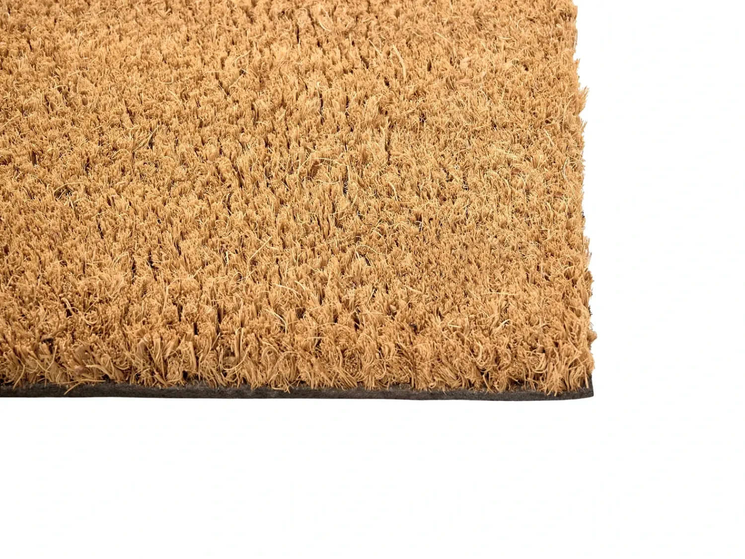 Outlet Beliani Tappetino da Ingresso TIKUB Naturale 55 x 120 cm Modello natalizio Fibra di Cocco Naturale Nero
