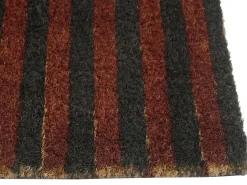 Clearance Beliani Tappetino da Ingresso TUKSUK Marrone/Beige Fibra di Cocco Beige Marrone