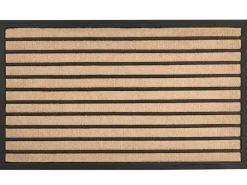 Sale Beliani Tappetino da Ingresso ZAGROS Naturale 45 x 75 cm Naturale Nero