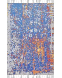 Sale Beliani Tappeto ACARLAR Beige Arancione Bianco Blu Multicolore