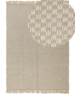 Discount Beliani Tappeto ADABAG Iuta Beige