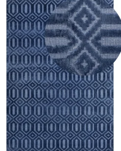 Clearance Beliani Tappeto ADATEPE marino Viscosa Blu