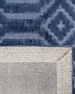 Clearance Beliani Tappeto ADATEPE marino Viscosa Blu