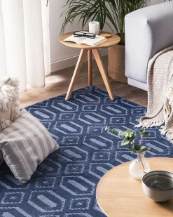 Clearance Beliani Tappeto ADATEPE marino Viscosa Blu