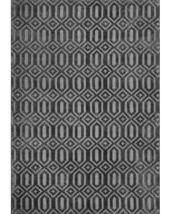 Clearance Beliani Tappeto ADATEPE scuro Viscosa Grigio