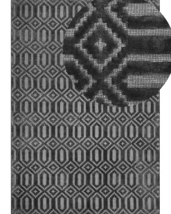 Clearance Beliani Tappeto ADATEPE scuro Viscosa Grigio