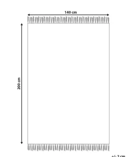 Clearance Beliani Tappeto ADIYAMAN 140 x 200 cm Cotone Blu