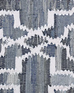 Clearance Beliani Tappeto ADIYAMAN 140 x 200 cm Cotone Blu