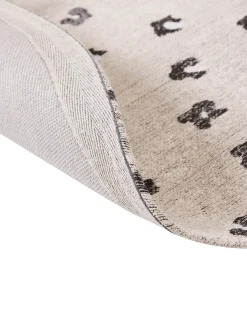 Beliani Tappeto AFIS Beige Cotone Beige Nero