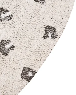 Beliani Tappeto AFIS Beige Cotone Beige Nero