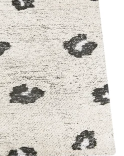 New Beliani Tappeto AFIS Beige Cotone Beige Nero