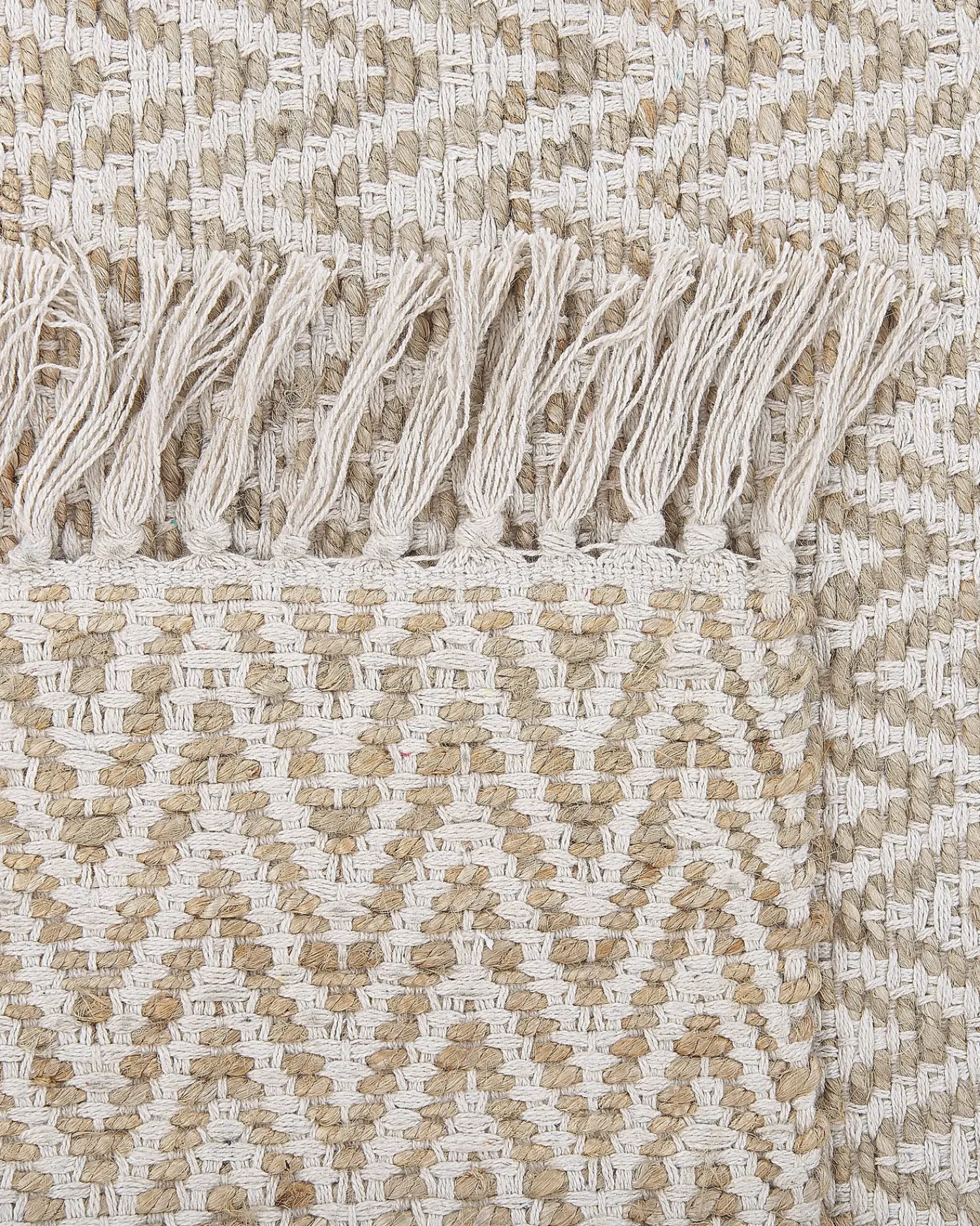New Beliani Tappeto AFRIN Iuta Beige