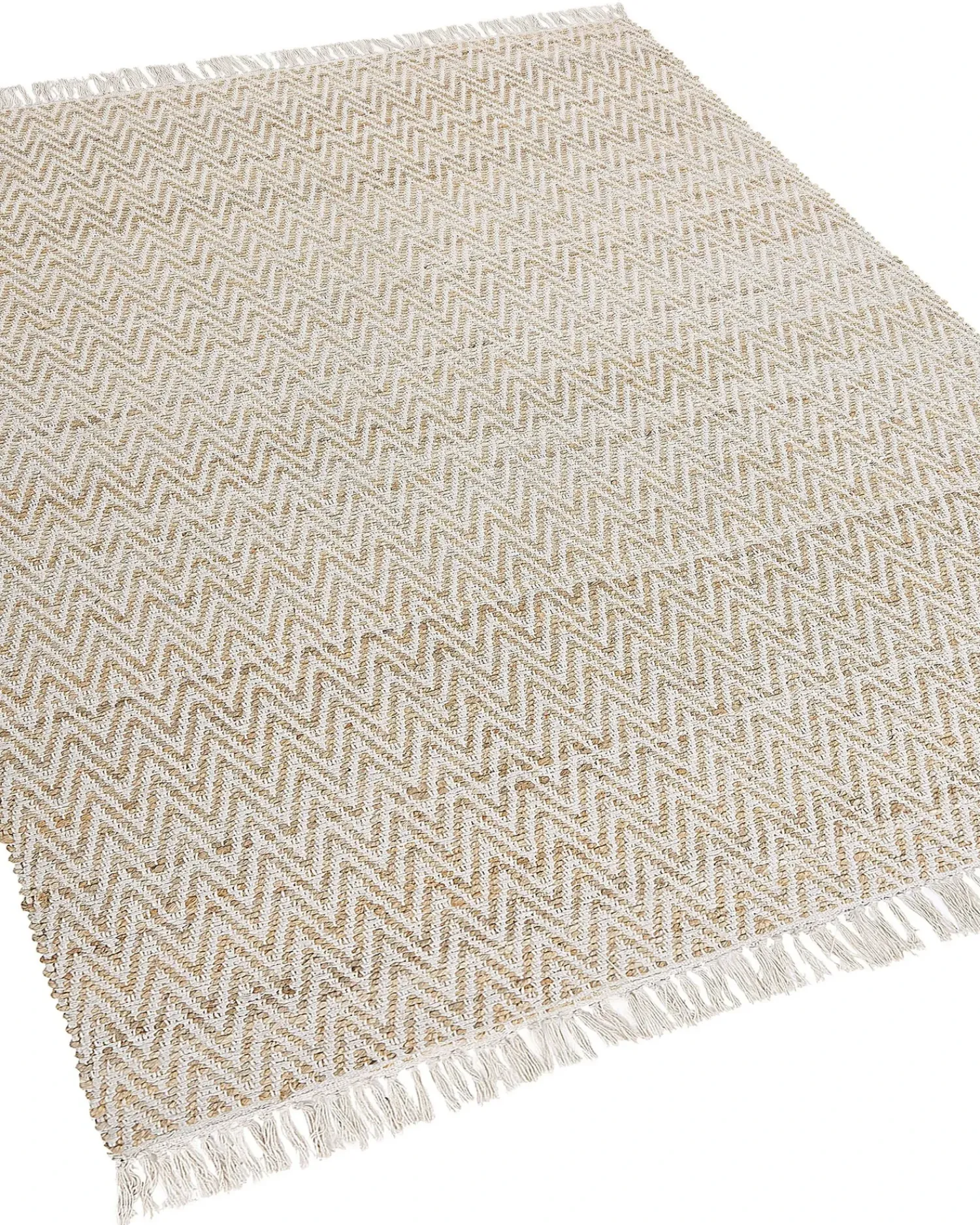 New Beliani Tappeto AFRIN Iuta Beige