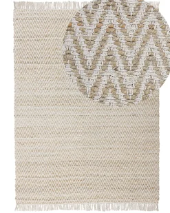 New Beliani Tappeto AFRIN Iuta Beige