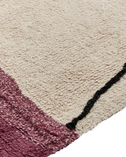 Sale Beliani Tappeto AFSAR Beige chiaro Cotone Beige Rosa