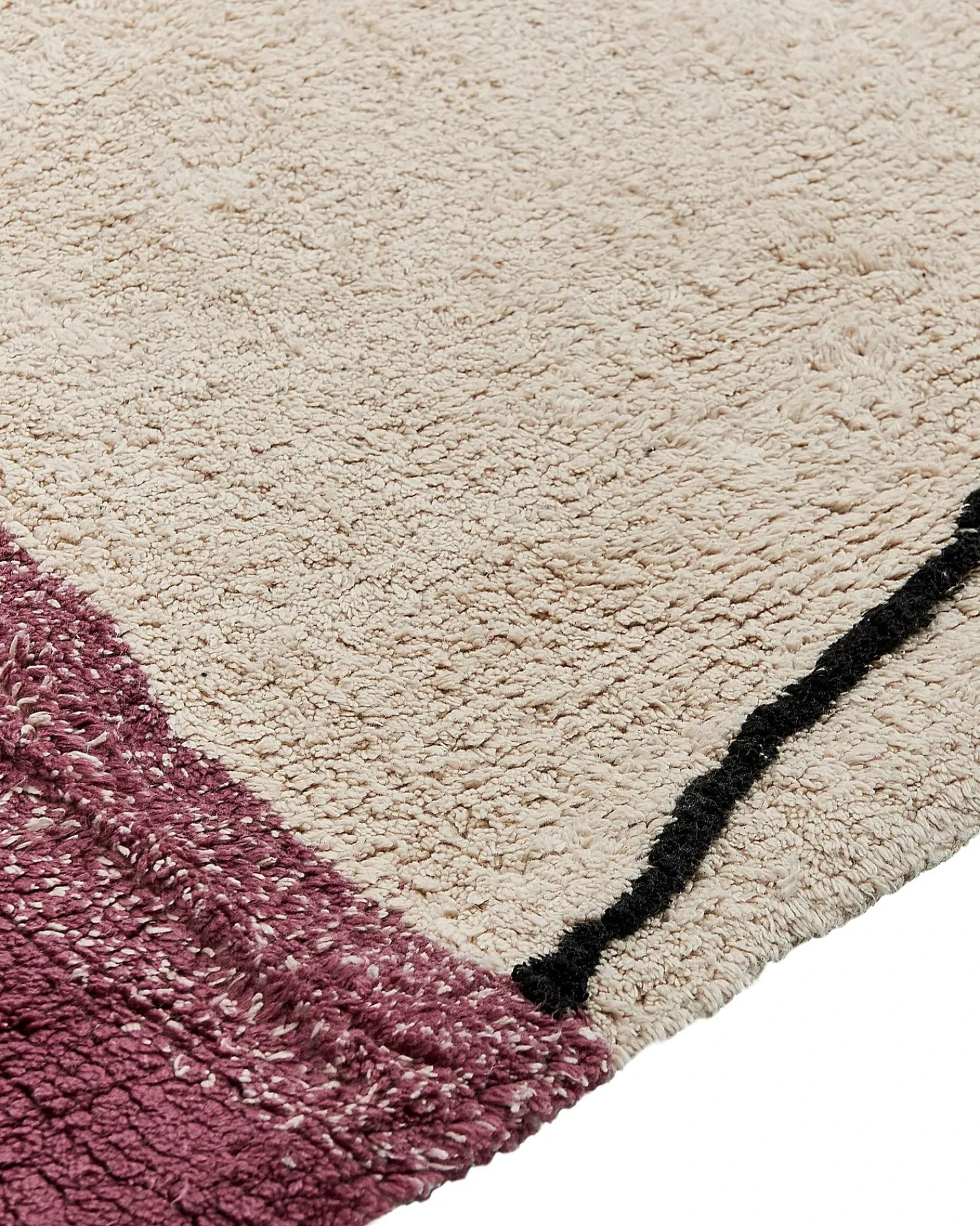 Sale Beliani Tappeto AFSAR Beige chiaro Cotone Beige Rosa
