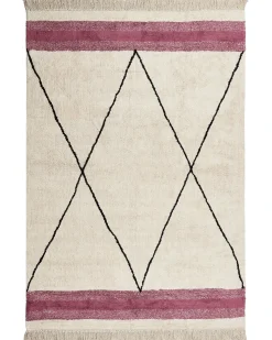 Sale Beliani Tappeto AFSAR Beige chiaro Cotone Beige Rosa