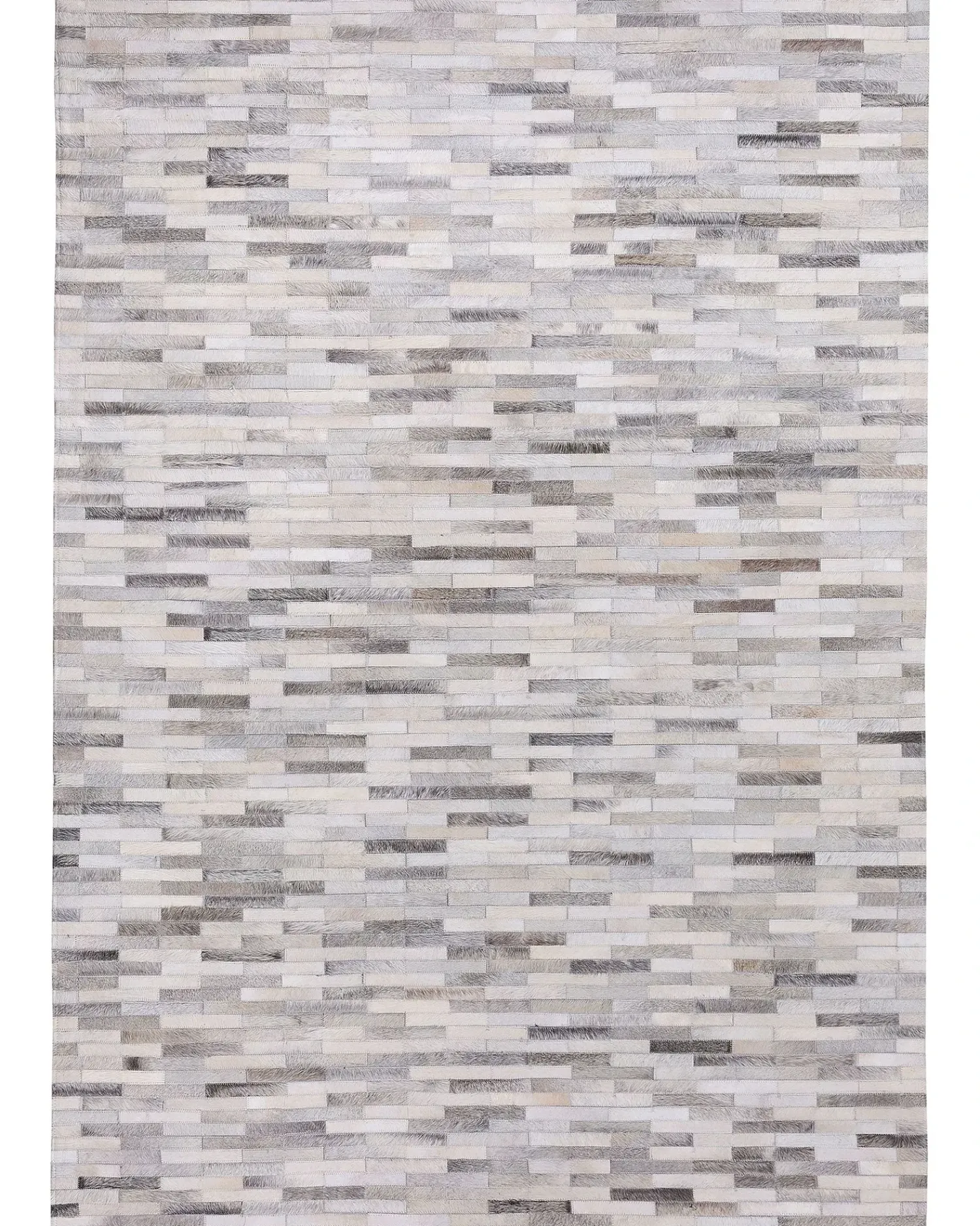 Clearance Beliani Tappeto AHILLI Grigio Pelle naturale Marrone Grigio