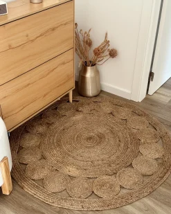 Sale Beliani Tappeto AHLAT ø 120 cm Iuta Beige