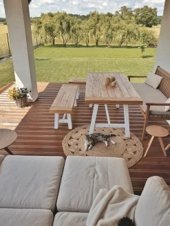 Sale Beliani Tappeto AHLAT ø 120 cm Iuta Beige