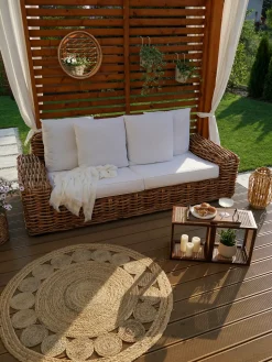 Sale Beliani Tappeto AHLAT ø 120 cm Iuta Beige