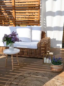 Sale Beliani Tappeto AHLAT ø 120 cm Iuta Beige