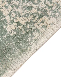Sale Beliani Tappeto AKARSU Verde Viscosa Beige Nero Verde