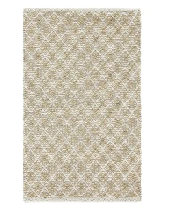 Best Beliani Tappeto AKBEZ Beige chiaro 50 x 80 cm Iuta Bianco Beige