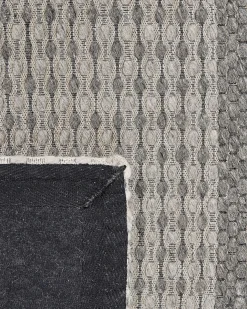 Online Beliani Tappeto AKKAYA Blu Lana Blu Grigio Multicolore Nero