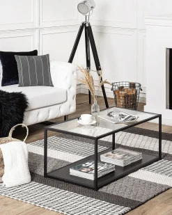 Outlet Beliani Tappeto AKKAYA Grigio Lana Bianco Grigio