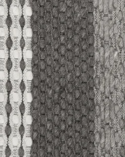 Outlet Beliani Tappeto AKKAYA Grigio Lana Bianco Grigio