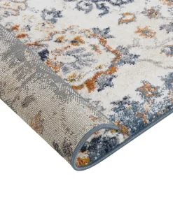 Discount Beliani Tappeto AKORI Multicolore 80 x 150 cm Arancione Beige Blu Giallo Multicolore