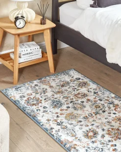 Discount Beliani Tappeto AKORI Multicolore 80 x 150 cm Arancione Beige Blu Giallo Multicolore