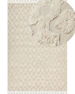Hot Beliani Tappeto AKSARAY Cotone Beige