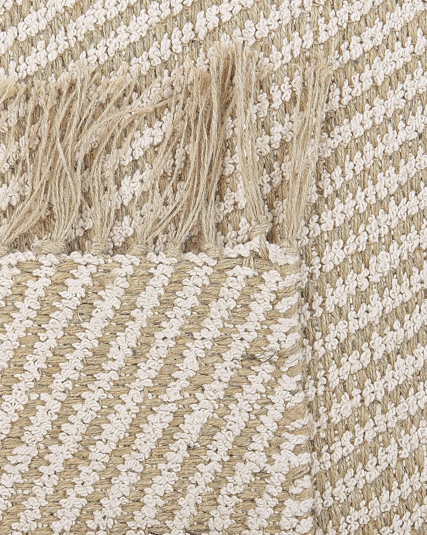 Beliani Tappeto ALADAG Iuta Beige