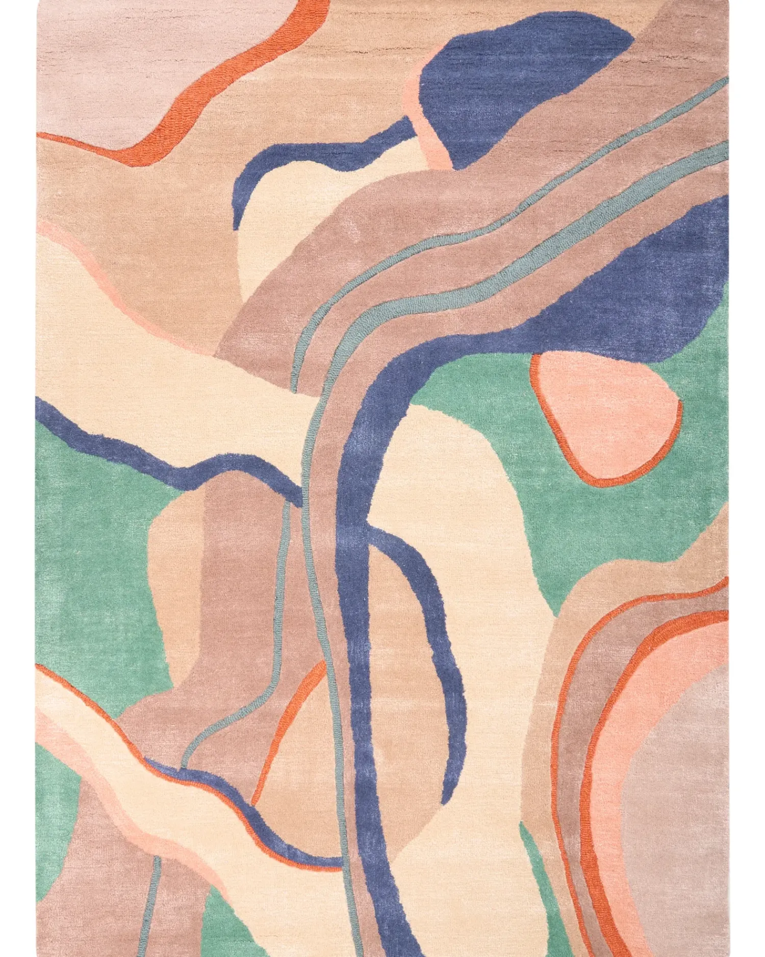 Beliani Tappeto ALMORA 160 x 230 cm Viscosa Multicolore