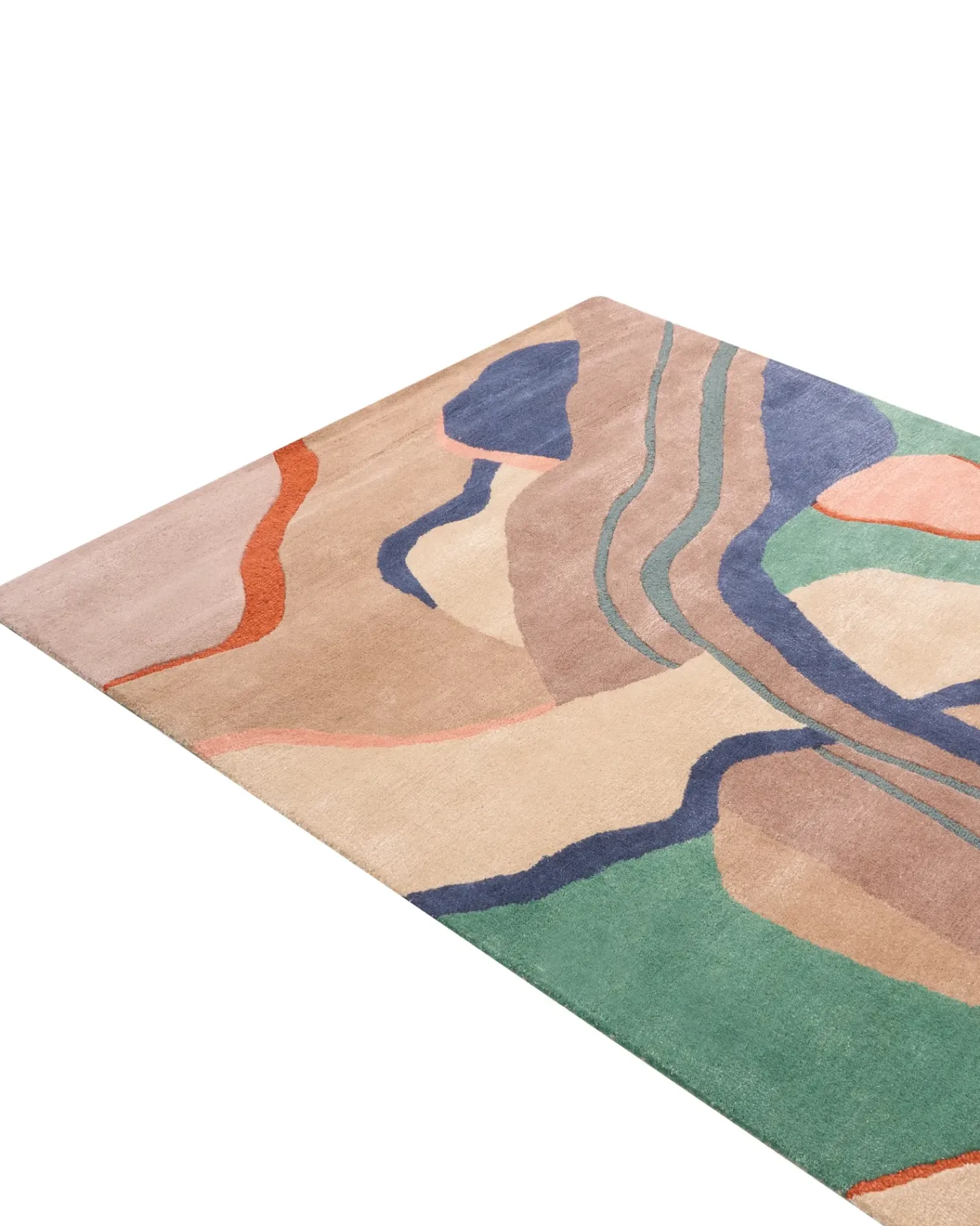 Beliani Tappeto ALMORA 160 x 230 cm Viscosa Multicolore