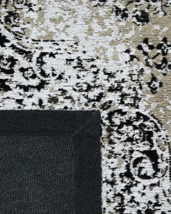 Online Beliani Tappeto ALMUS Grigio 140 x 200 cm Cotone Beige Grigio