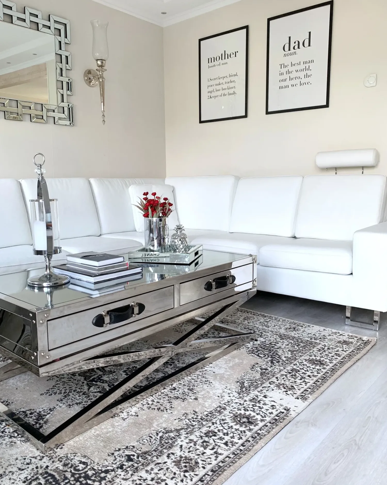 Online Beliani Tappeto ALMUS Grigio 140 x 200 cm Cotone Beige Grigio