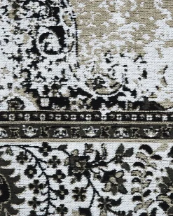 Online Beliani Tappeto ALMUS Grigio 140 x 200 cm Cotone Beige Grigio