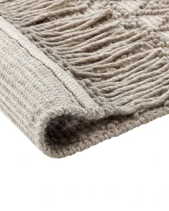Beliani Tappeto ALUCRA sabbia 160 x 230 cm Lana Beige