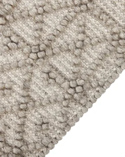 Beliani Tappeto ALUCRA sabbia 160 x 230 cm Lana Beige