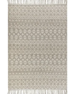 Beliani Tappeto ALUCRA sabbia 160 x 230 cm Lana Beige
