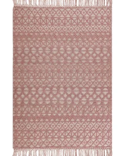 Online Beliani Tappeto ALUCRA 160 x 230 cm Lana Rosa